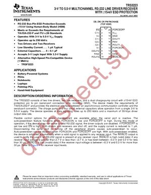 TRS3223CDBG4 datasheet  